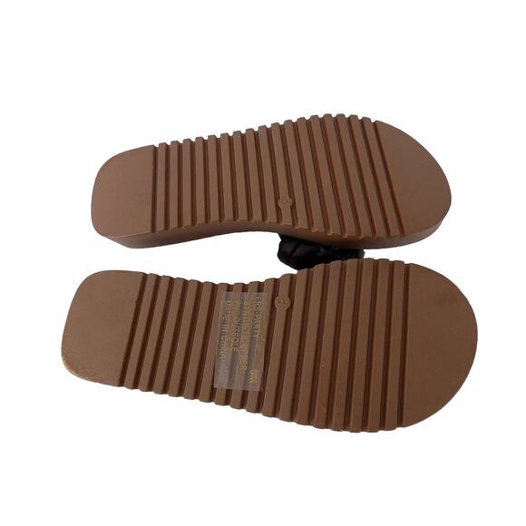 Rouge Helium black faux leather sandals size 8 - Picture 6 of 7